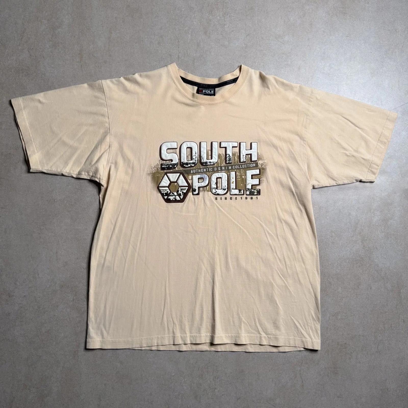 Southpole Vintage South Pole Cream T-shirt - L Size US L / EU 52-54 / 3 - 1 Thumbnail