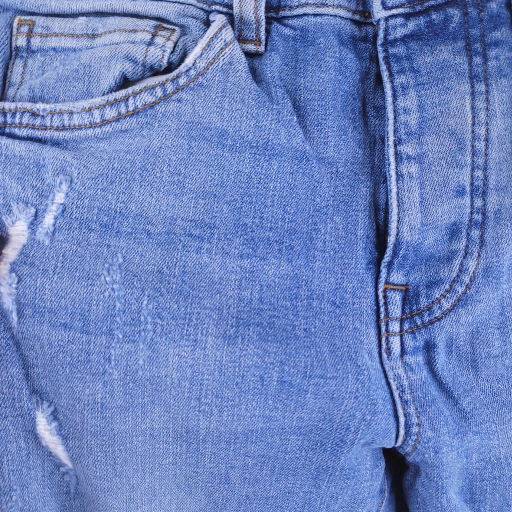 Forever 21 Forever 21 Jeans Mens 28x32 Blue Skinny Distressed Ripped Jeans Mens Slim Straight style Skinny Size US 28 / EU 44 - 7 Thumbnail