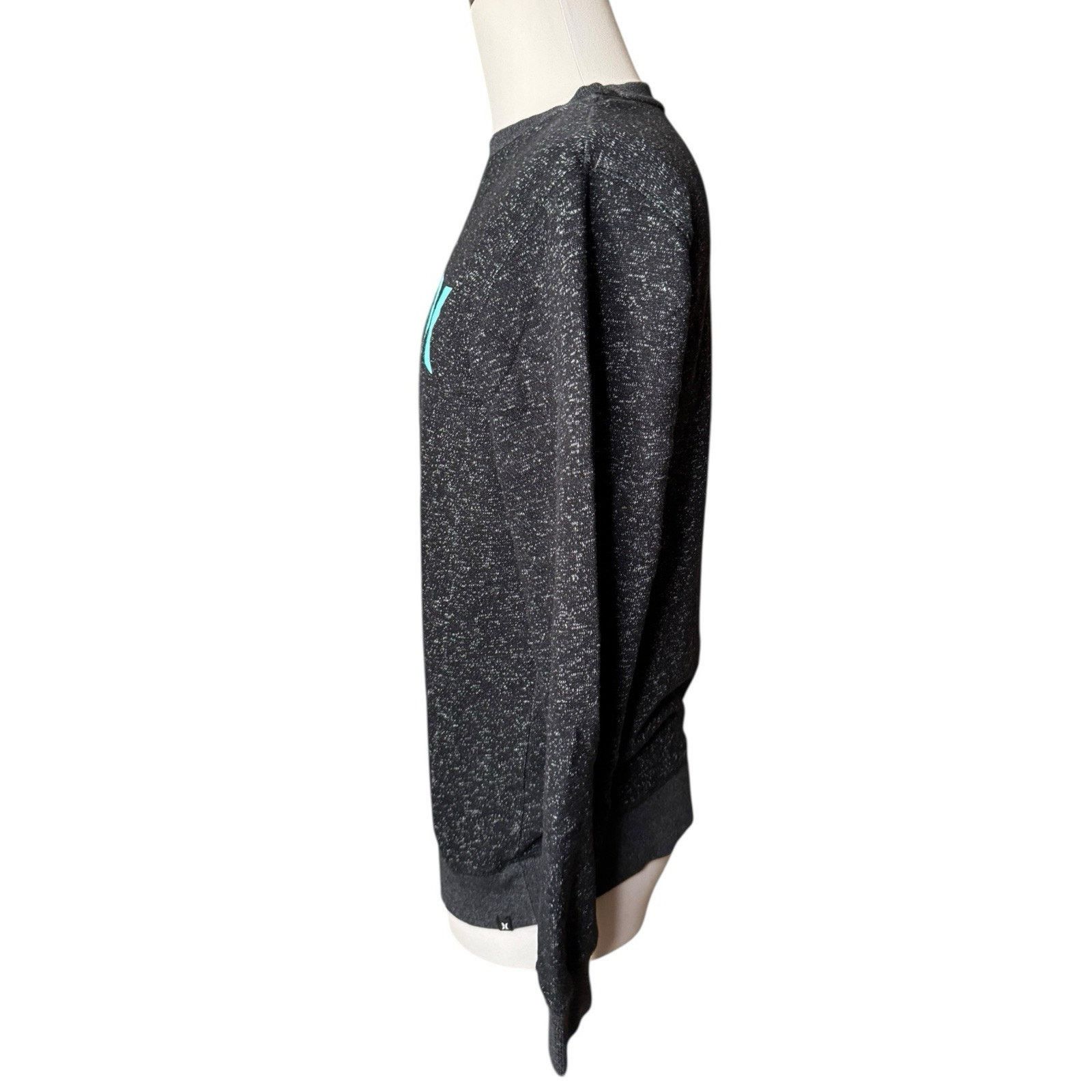 Hurley Hurley Crewneck Heathered Black Gray Pullover Sweatshirt Size US L / EU 52-54 / 3 - 4 Thumbnail