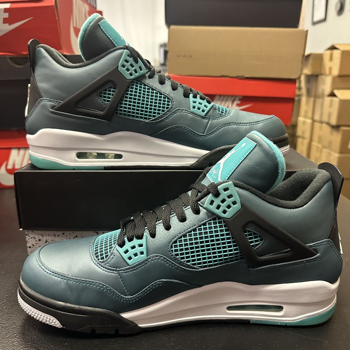 Jordan Brand × Nike Size 12 - Nike Air Jordan 4 Retro Teal 30th Anniversary Size US 12 / EU 45 - 2 Thumbnail