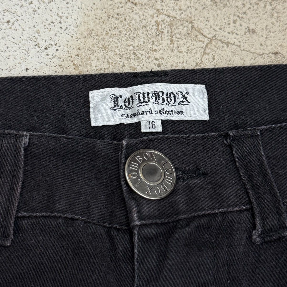 LOWBOX Lowbox Sunfaded Cargo Biker Denim Pants Size US 28 / EU 44 - 11 Thumbnail