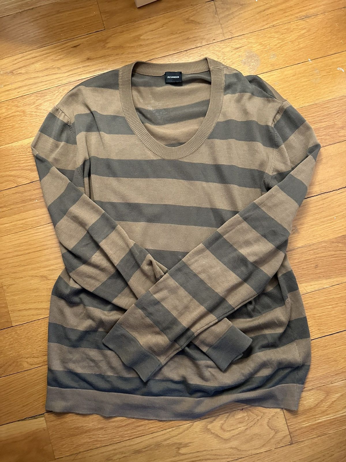 Jil Sander Jil Sander | 2003 | Striped Cashmere Knit Jumper Size US M / EU 48-50 / 2 - 1 Thumbnail