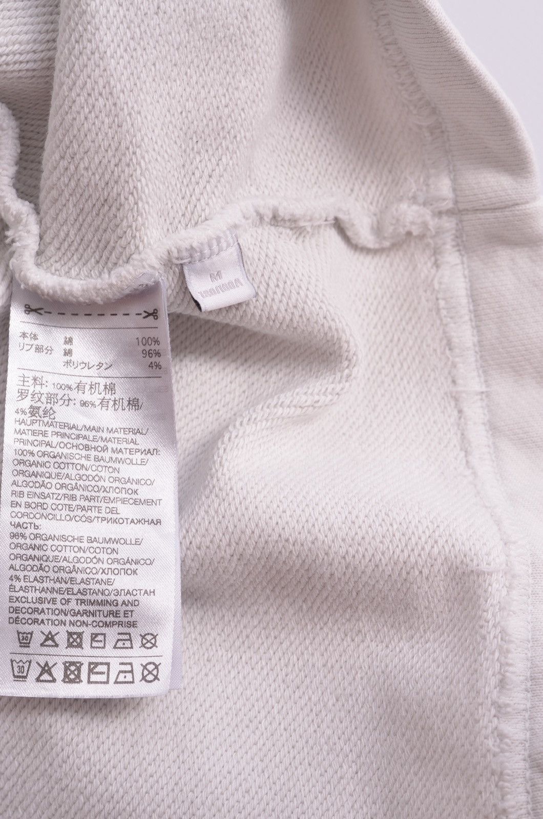 Yohji Yamamoto Y-3 Yohji Yamamoto Graphic LOGO SWEATSHIRT WHITE/BLACK Size US M / EU 48-50 / 2 - 6 Thumbnail