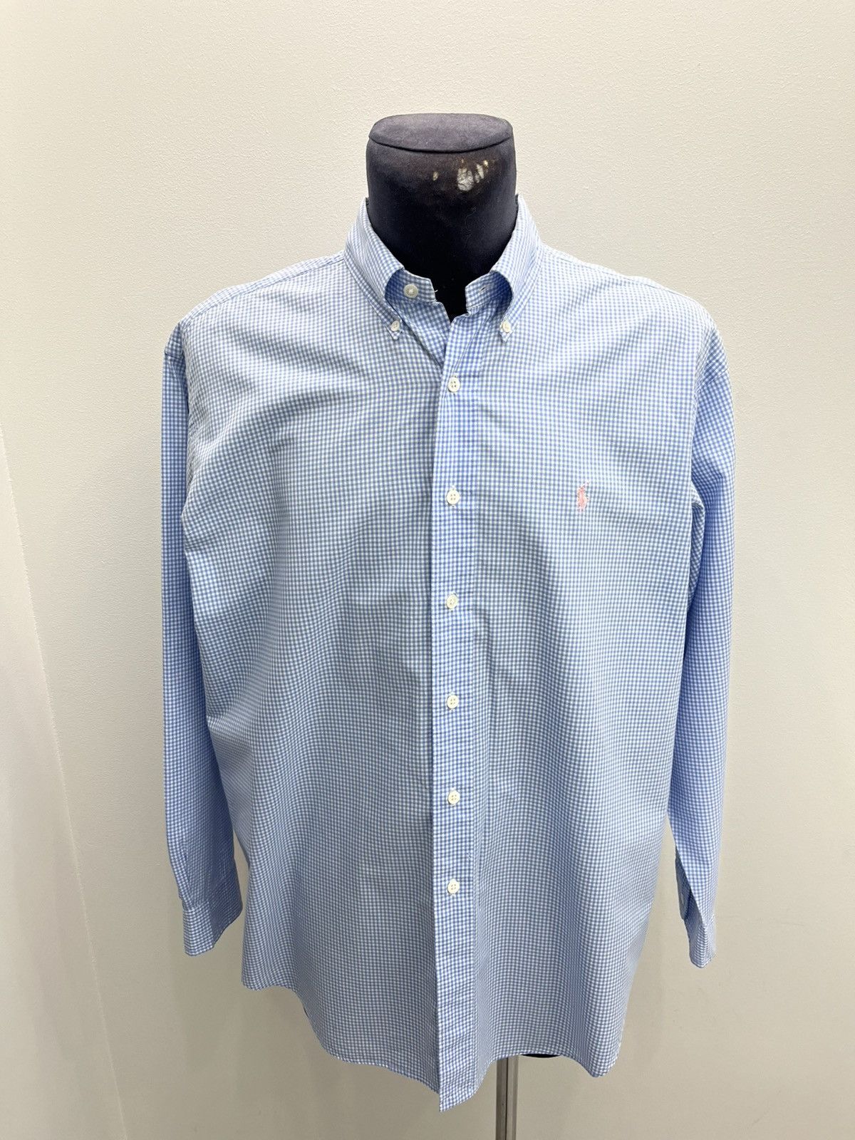 Polo Ralph Lauren Vintage Polo Ralph Lauren Check Oxford Cotton Shirt Size US L / EU 52-54 / 3 - 1 Thumbnail