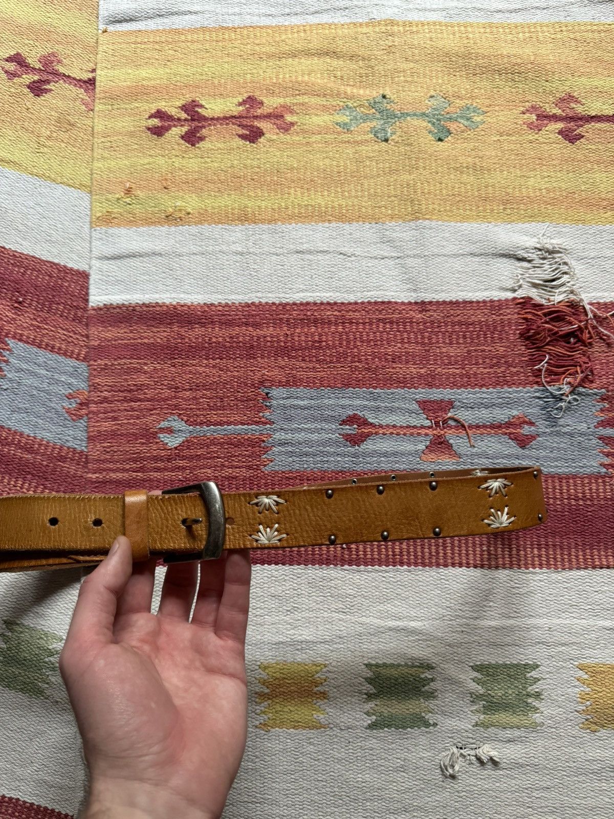 Genuine Leather Vintage 00’s Animal y2k Genuine Leather Brown Belt Size ONE SIZE - 4 Thumbnail