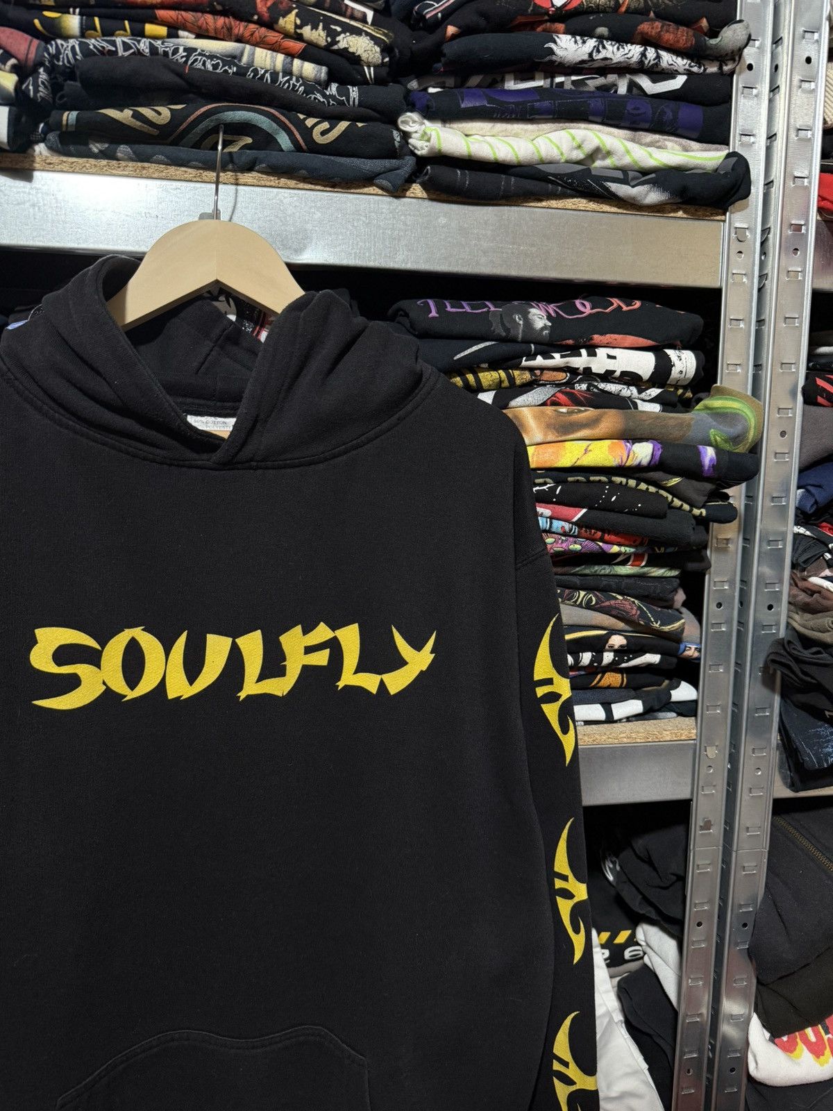 Vintage Vintage 2000’s Soulfly Fire Ritual Rock Band Retro Hoodie Size US XXL / EU 58 / 5 - 4 Thumbnail