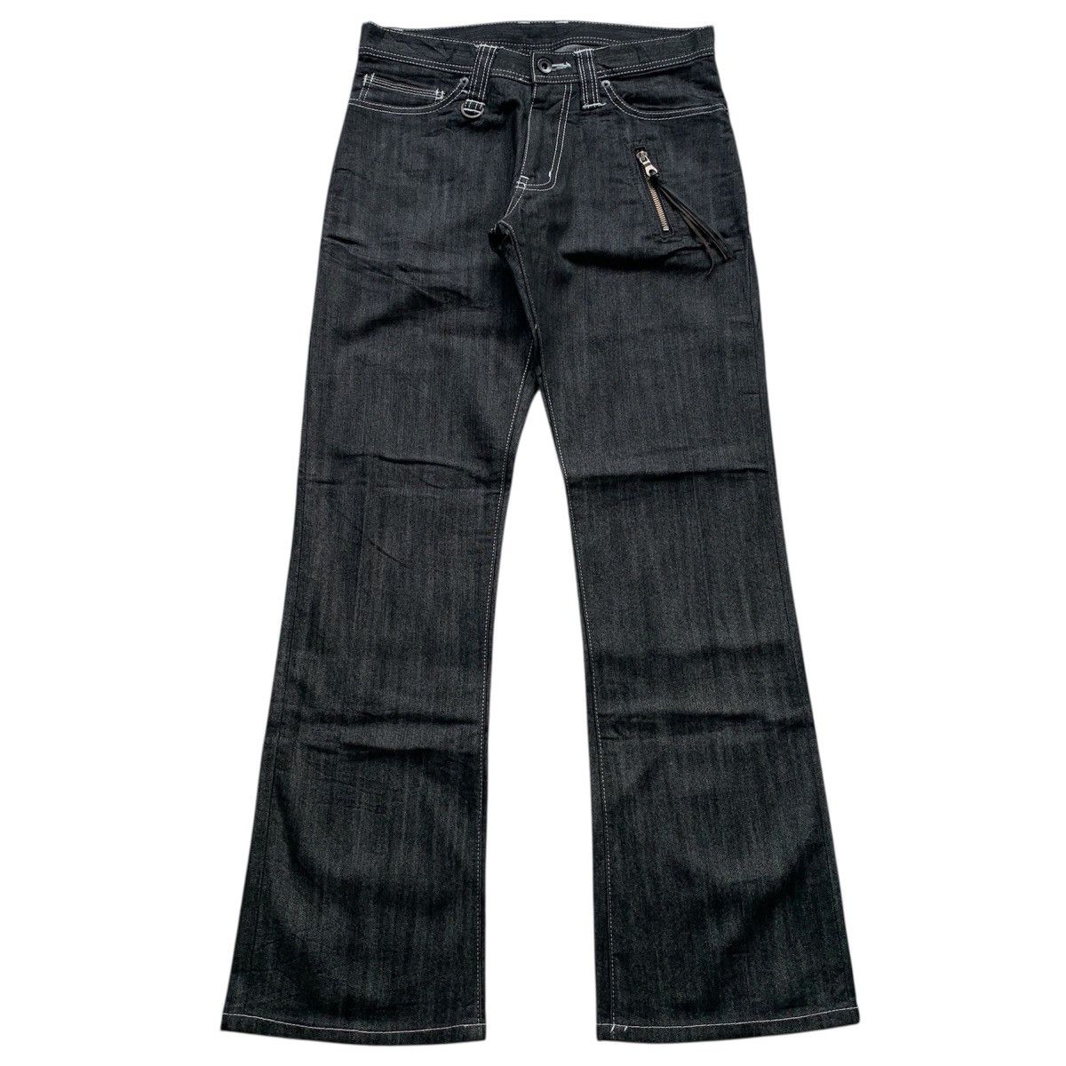 Japanese Brand Tete Homme Issey Miyake Japanese Flare Denim Pants Size US 30 / EU 46 - 1 Thumbnail