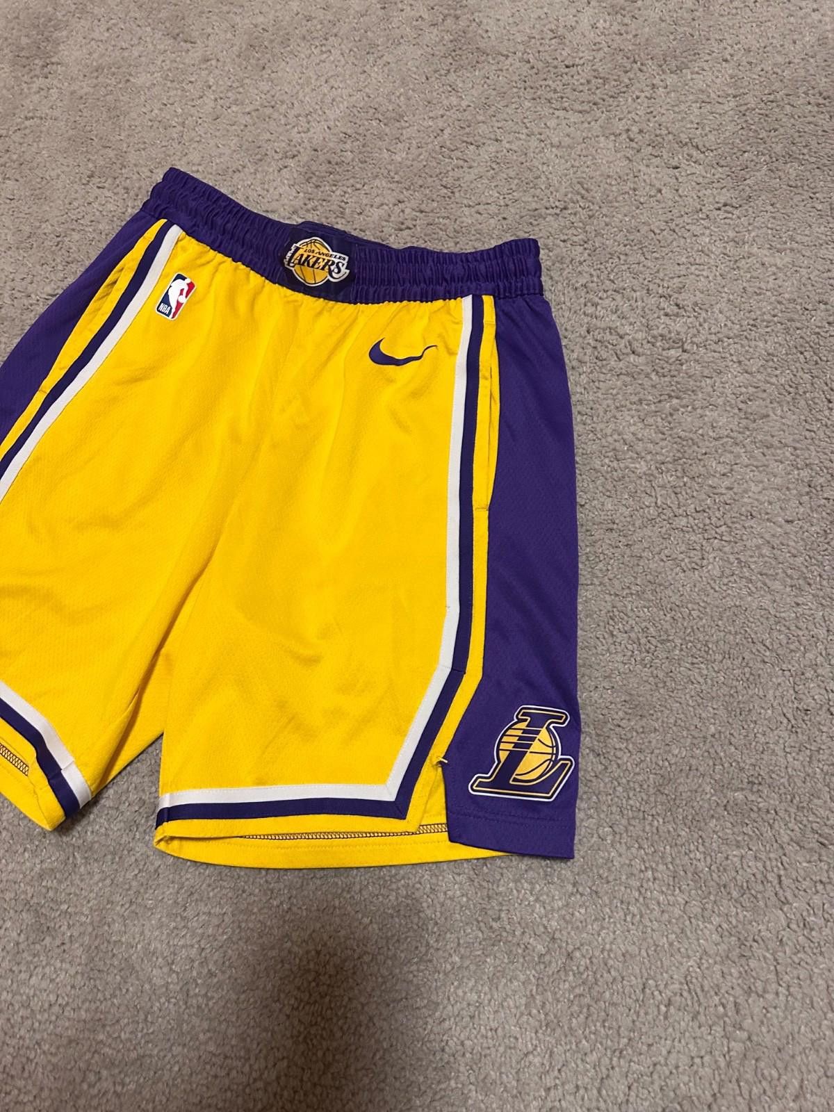 Nike Nike Lakers Icon Edition Swingman Performance Shorts Mens Size US 32 / EU 48 - 3 Thumbnail