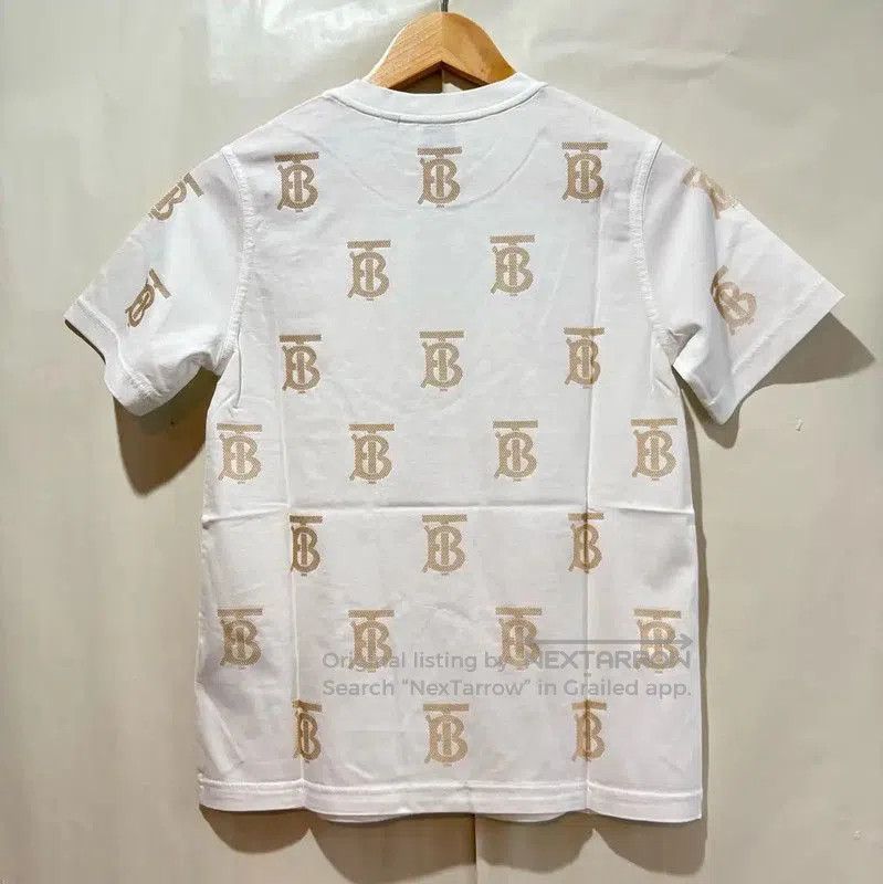 Burberry Burberry White Cotton Short Sleeve T-Shirt. Size XXS / US 00 / IT 34 - 2 Thumbnail