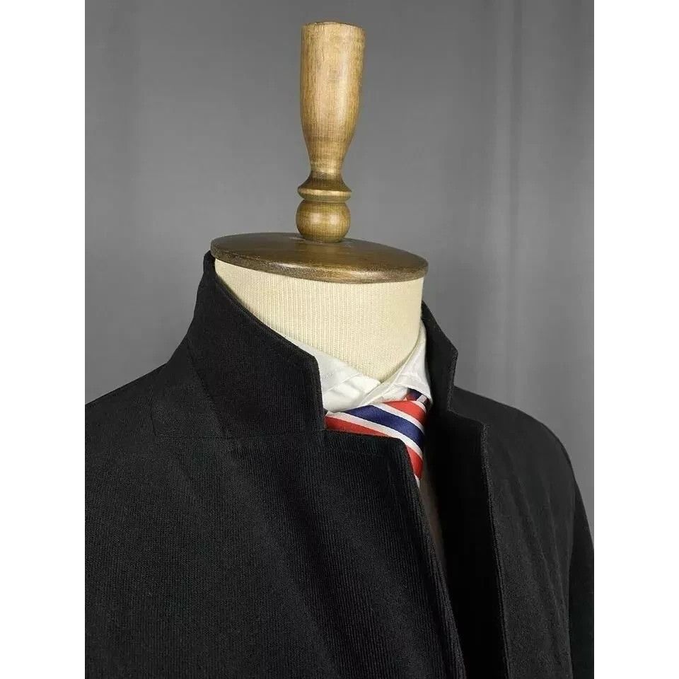 Armani Collezioni Armani Collezioni Men's Black Over Coat Size 54 R Size US L / EU 52-54 / 3 - 9 Thumbnail