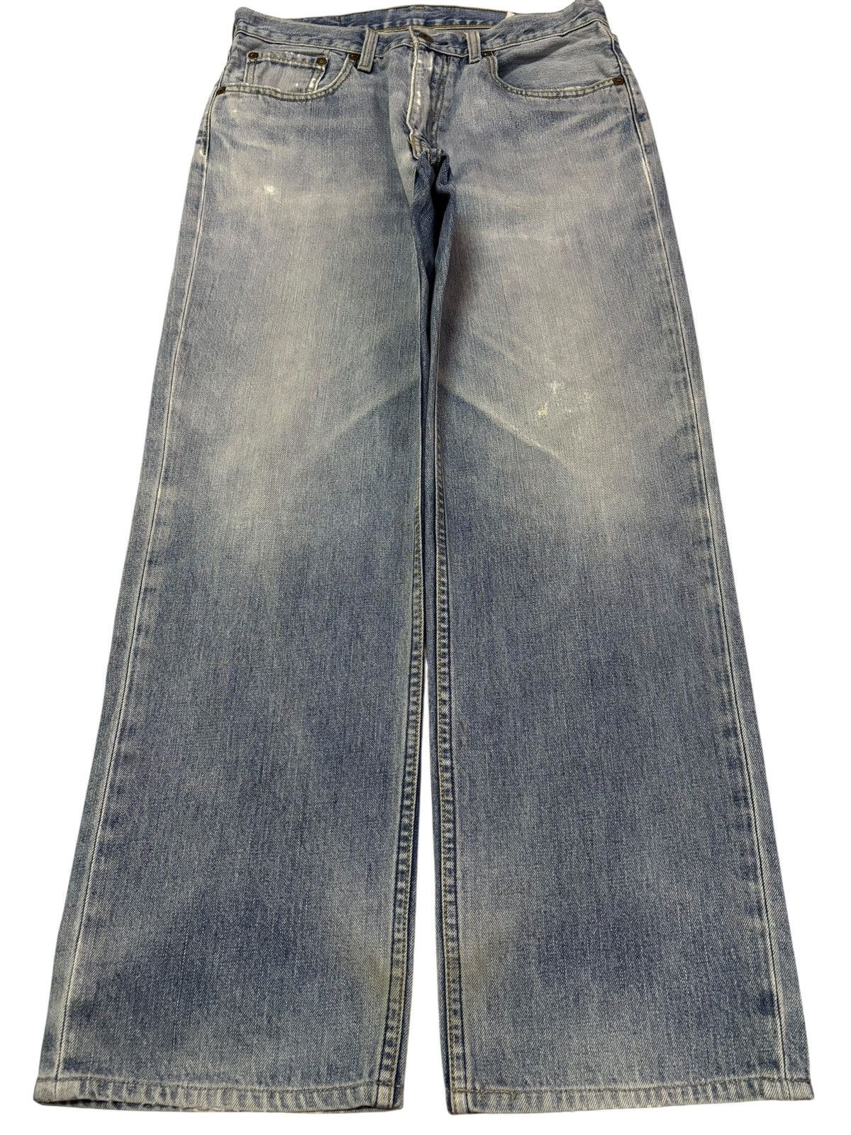 Vtg 90s Levis 502 Blue Wash Distressed Jeans