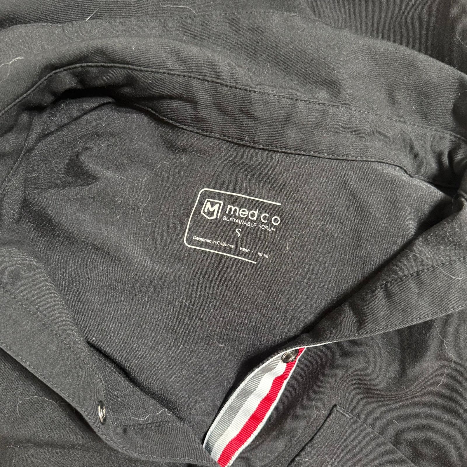 Other Mediclo Black Sustainable Scrub Top | Sz S Size S / US 4 / IT 40 - 6 Thumbnail