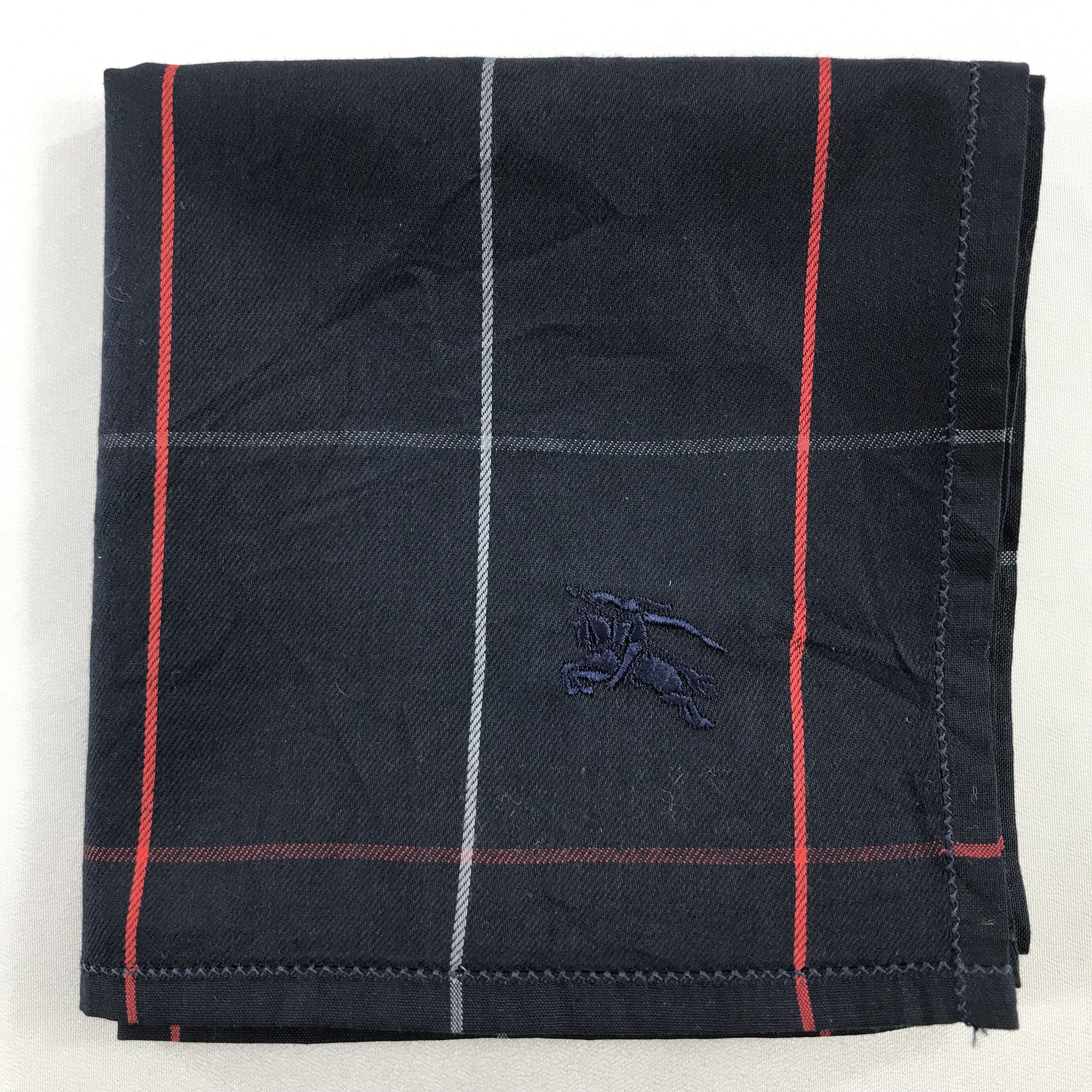 Burberry × Vintage Burberry Bandana / Handkerchief / Neckerchief - S2564 Size ONE SIZE - 3 Thumbnail
