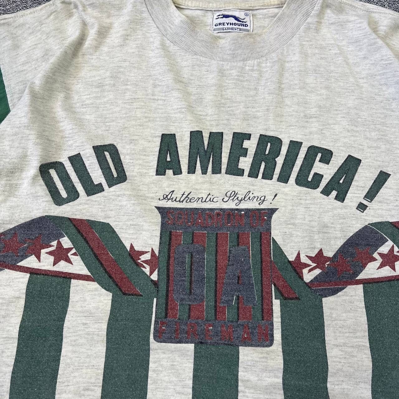 Vintage Vintage 90s Old America! Big Logo T-Shirt Size S Size US S / EU 44-46 / 1 - 12 Thumbnail