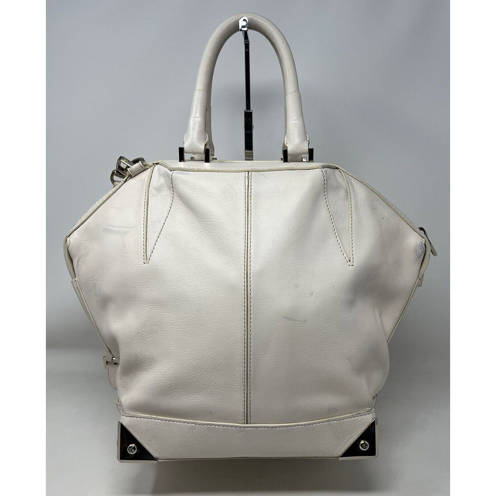 Alexander Wang Alexander Wang Leather Tote Bag Cream Emile Tote Size ONE SIZE - 6 Thumbnail