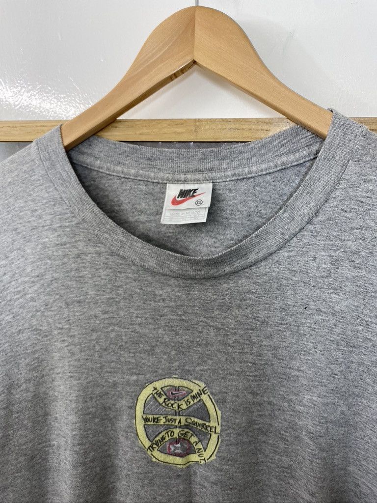 Jordan Brand × Nike × Vintage 90s Nike Air Jordan Basketball The Rock Is Mine t shirt Size US XXL / EU 58 / 5 - 6 Thumbnail