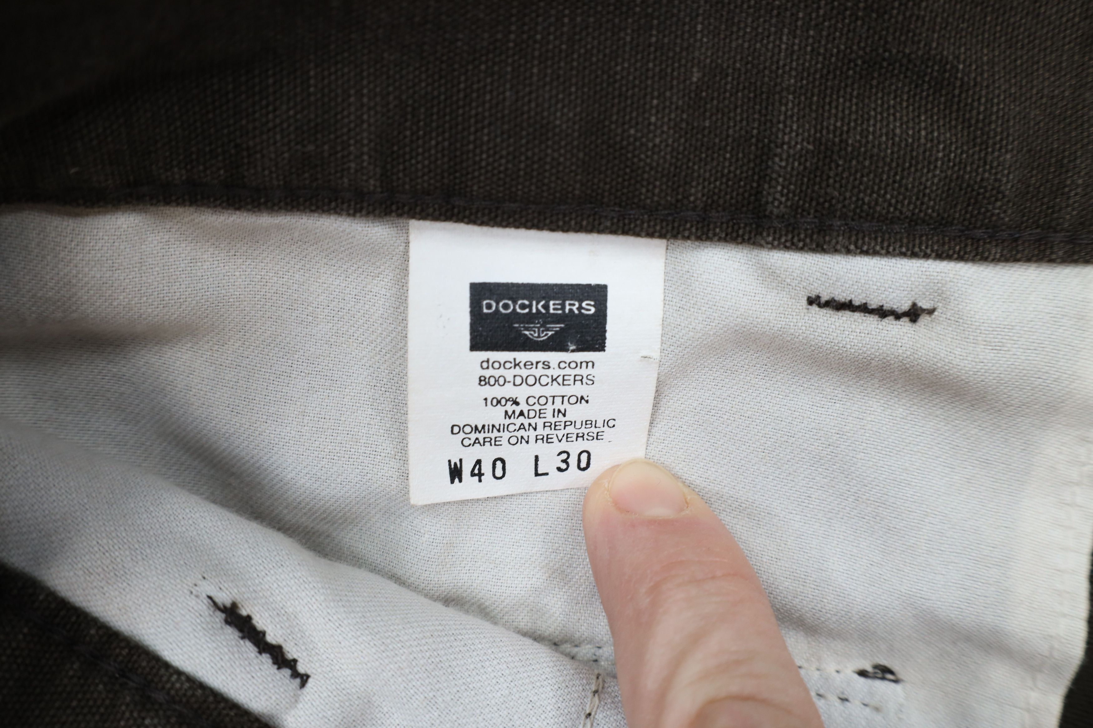 Dockers × Vintage Vintage Y2K Dockers Streetwear Wide Leg Canvas Cargo Pants Size US 40 / EU 56 - 8 Thumbnail