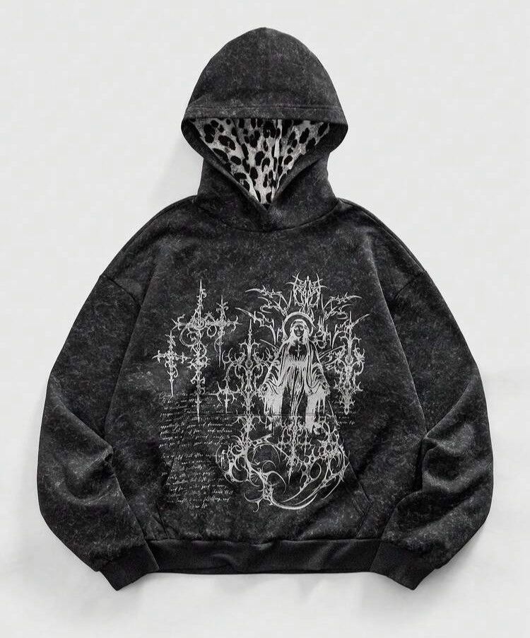 Japanese Brand Custom Star Patchwork Oversized Pullover Hoodies Size US M / EU 48-50 / 2 - 1 Thumbnail