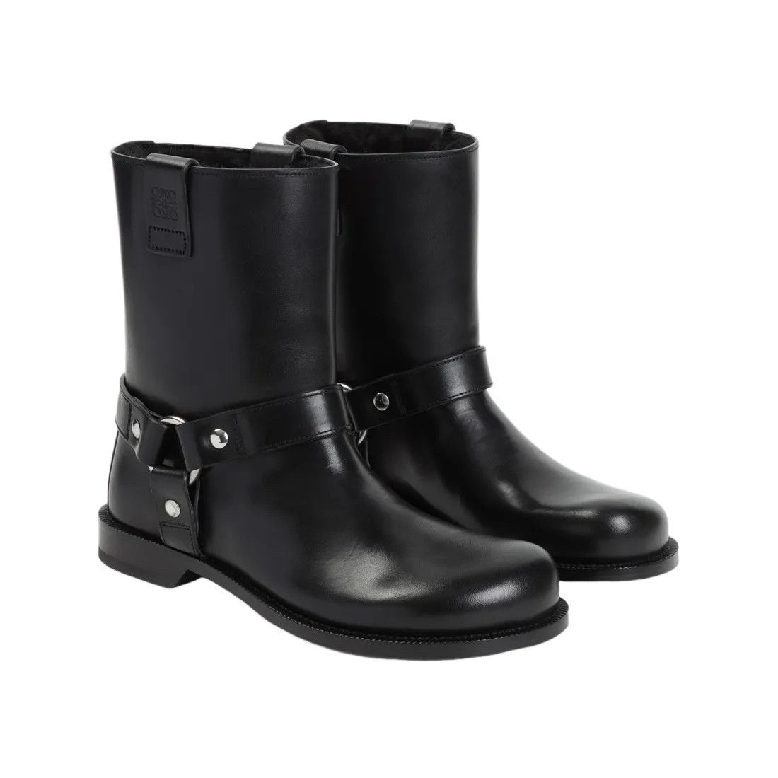 Loewe LOEWE Campo $1950 Black Reverse Shearling Biker Boots New & Size US 6 / IT 36 - 3 Thumbnail