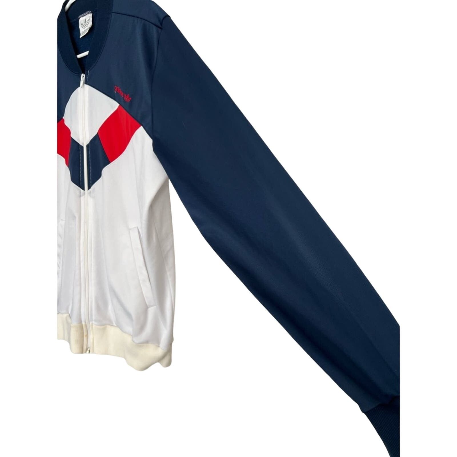 Adidas Vintage 1960’s 70’s Adidas Jacket Tracksuit Zip Made In USA Size US M / EU 48-50 / 2 - 2 Thumbnail