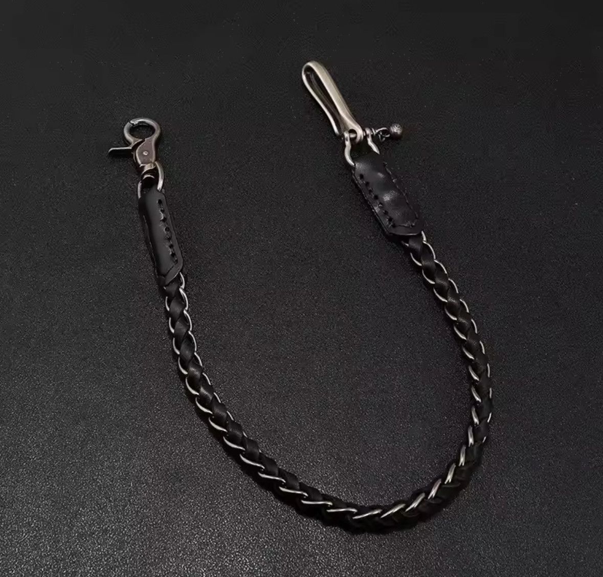 Other Punk Exquisite Leather Metal Pants Waist Key Chain Wallet Size ONE SIZE - 4 Thumbnail