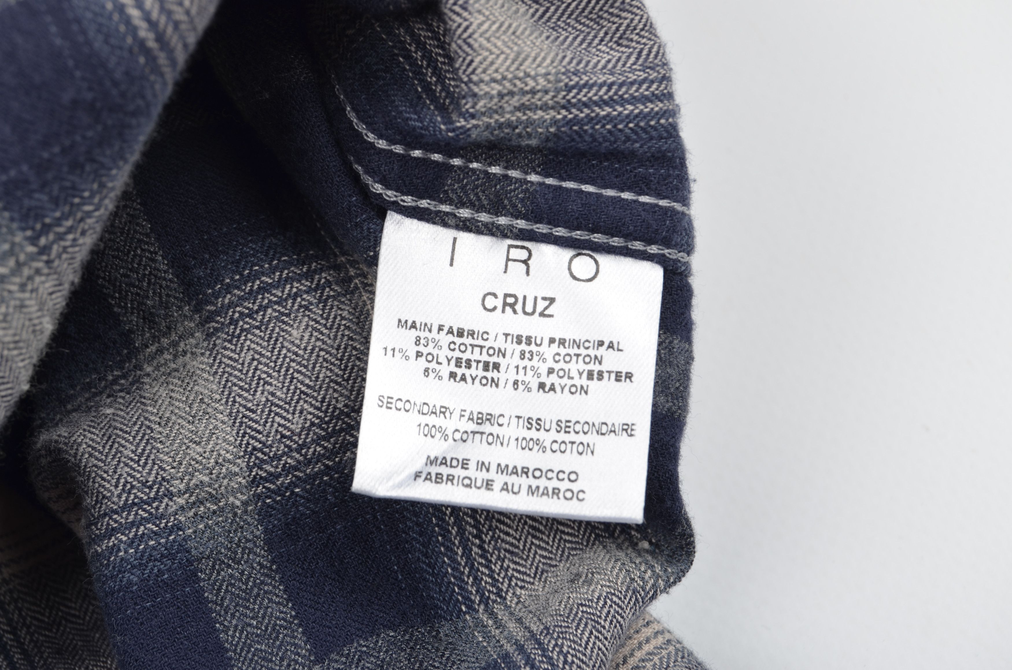 Iro Iro Plaid Flannel Long Sleeve Button Up Cruz Shirt Size US S / EU 44-46 / 1 - 7 Thumbnail