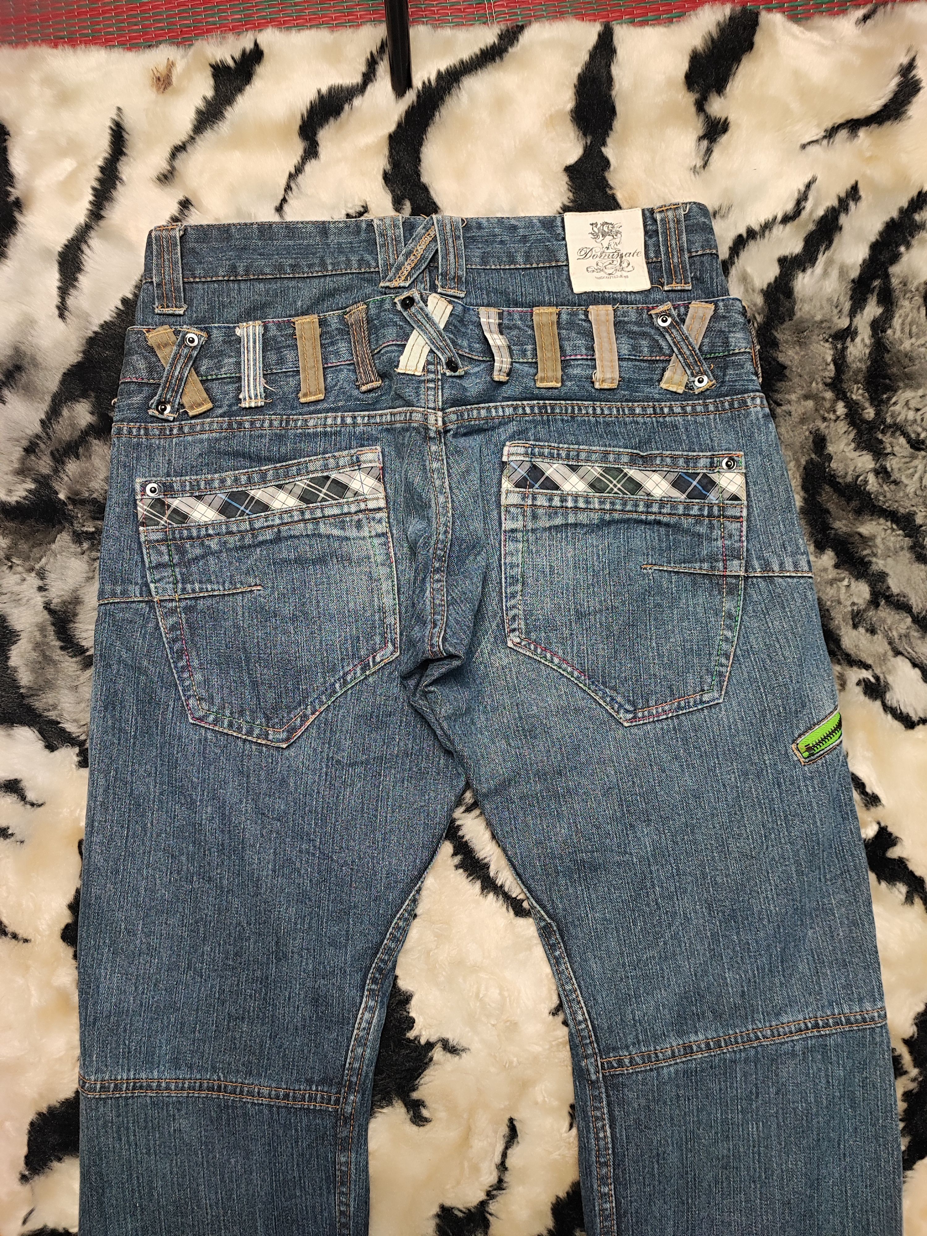 Designer Dominate Handcrafted Jeans Double Waist Size US 32 / EU 48 - 17 Thumbnail
