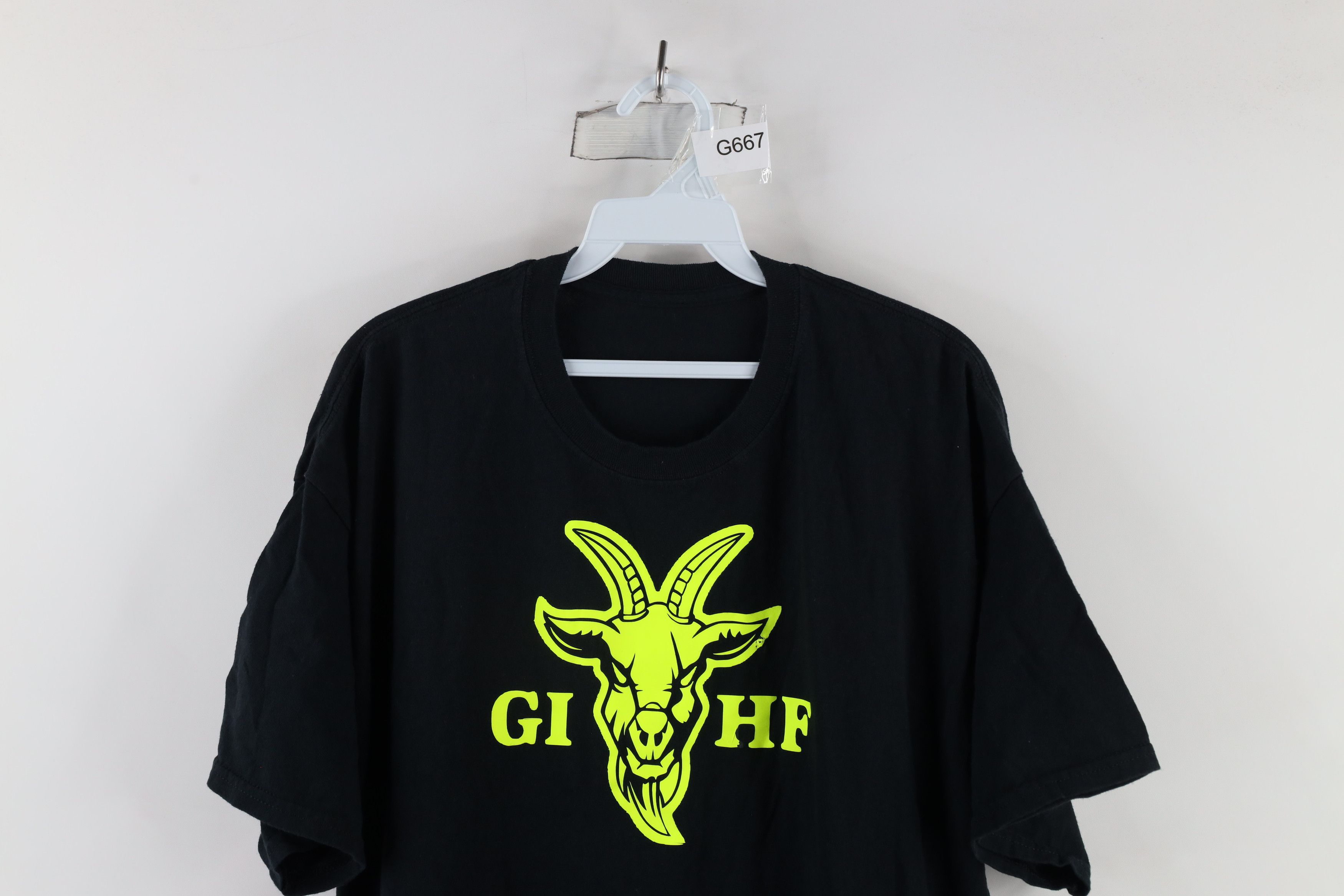 Vintage Streetwear Rodriguez GIHF Goat In Human Form Rap T-Shirt Size US XL / EU 56 / 4 - 2 Thumbnail
