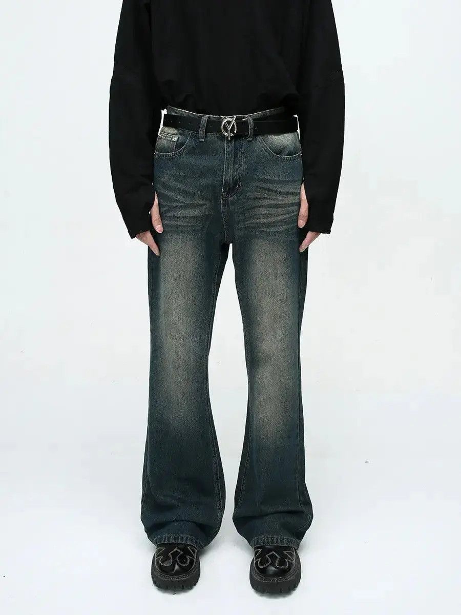 Japanese Brand Retro loose high street micro flared jeans Size US 32 / EU 48 - 5 Thumbnail