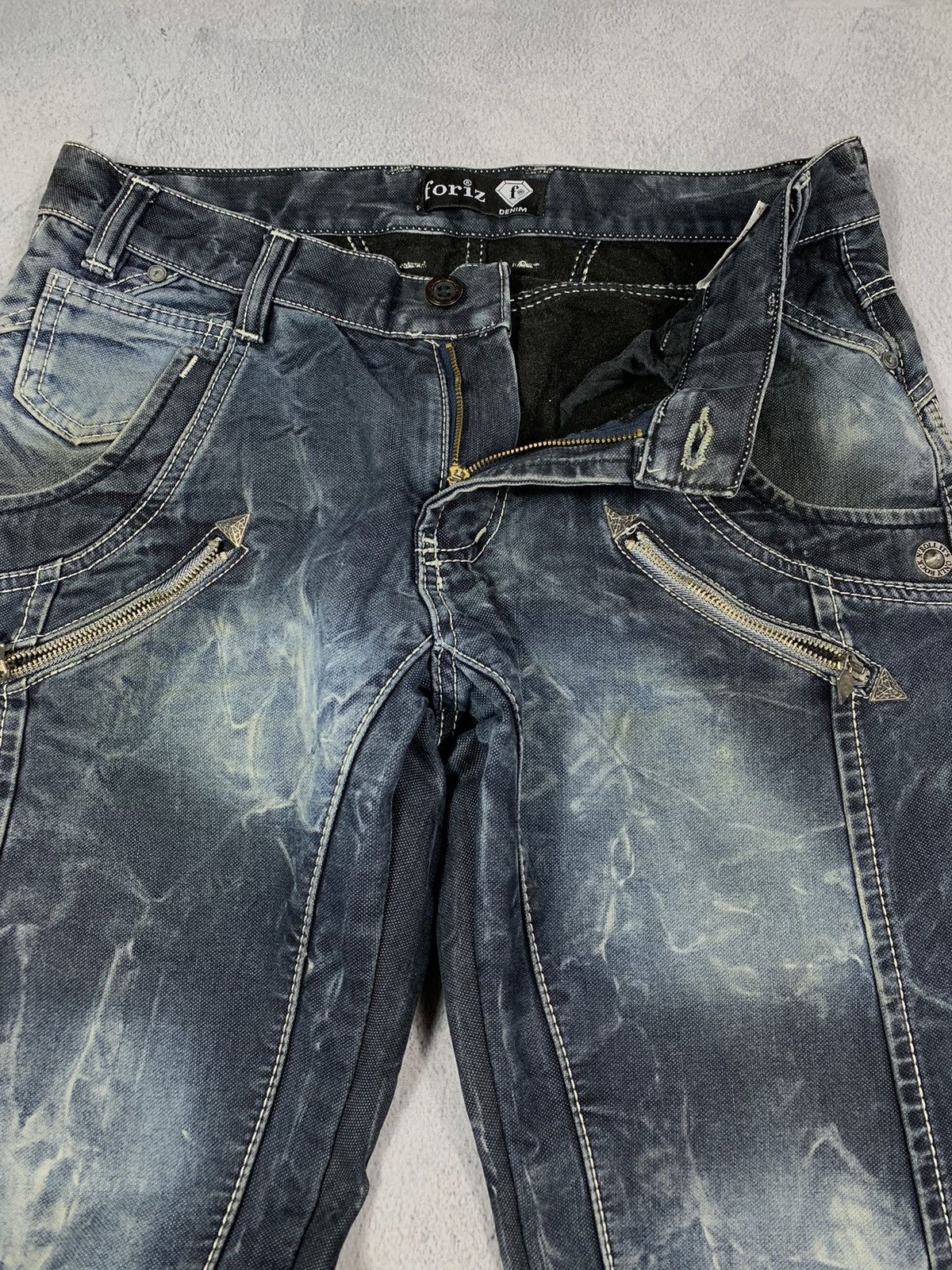 Japanese Brand Vintage Y2K Japanese faded denim jeans streetwear size 32x34 Size US 32 / EU 48 - 3 Thumbnail