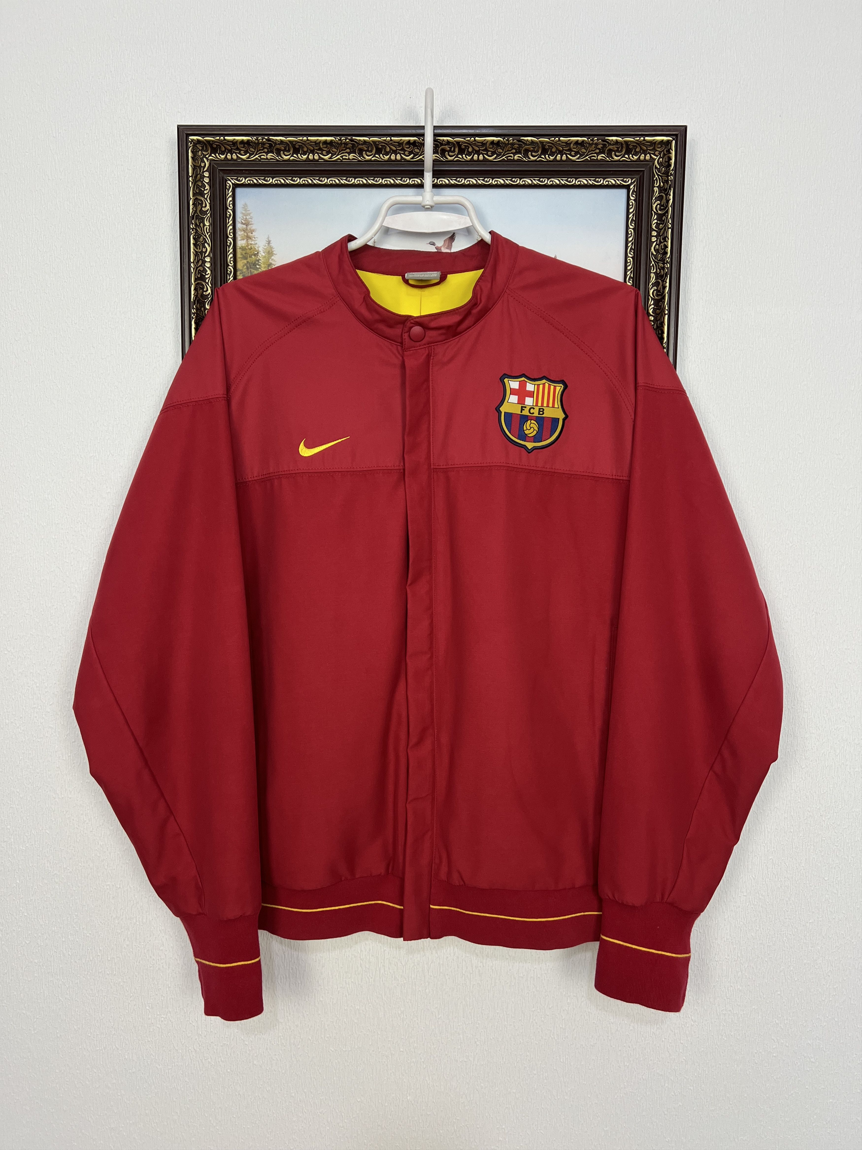 Nike Vintage Nike FC Barcelona Football Jacket Soccer Bomber Size US M / EU 48-50 / 2 - 1 Thumbnail