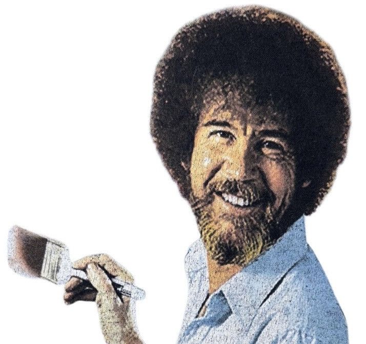 Vintage Vintage Bob Ross Magic Space Galaxy T-Shirt Size US S / EU 44-46 / 1 - 9 Thumbnail
