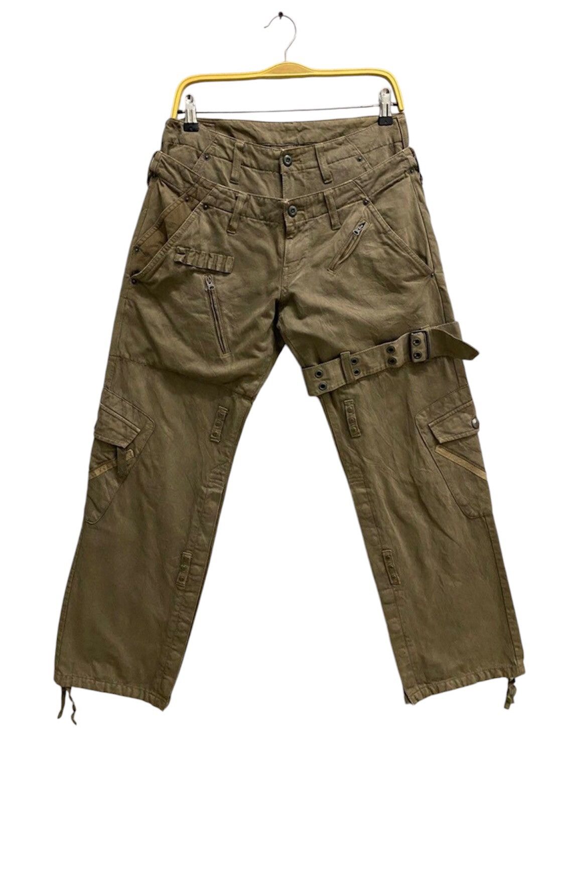 Issey Miyake × PPFM Issey Miyake bondage doube waist pants Size US 29 - 1 Thumbnail