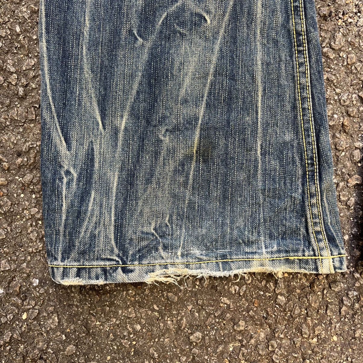 Hysteric Glamour Flared Japanese Vtg Blue Way Rusty Whiskered Mudwash Jeans Size US 30 / EU 46 - 13 Thumbnail
