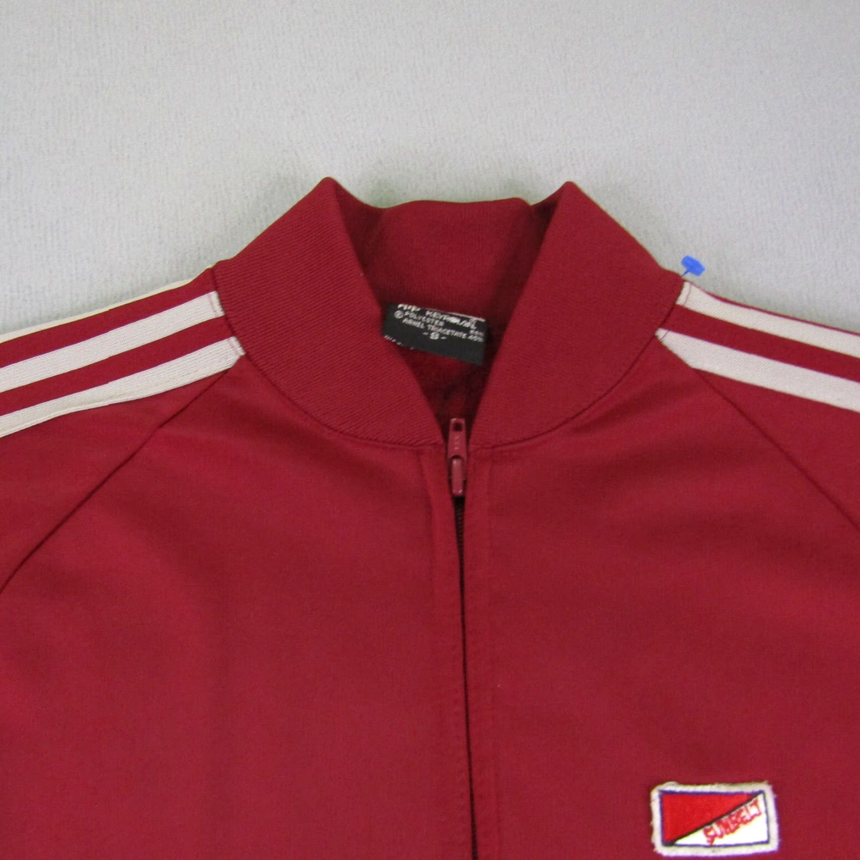 Vintage Vintage Sunbelt ATP Keyrolan Jacket Mens Small Red Track Suit Coat Full Zip 80s Size 36R - 2 Thumbnail