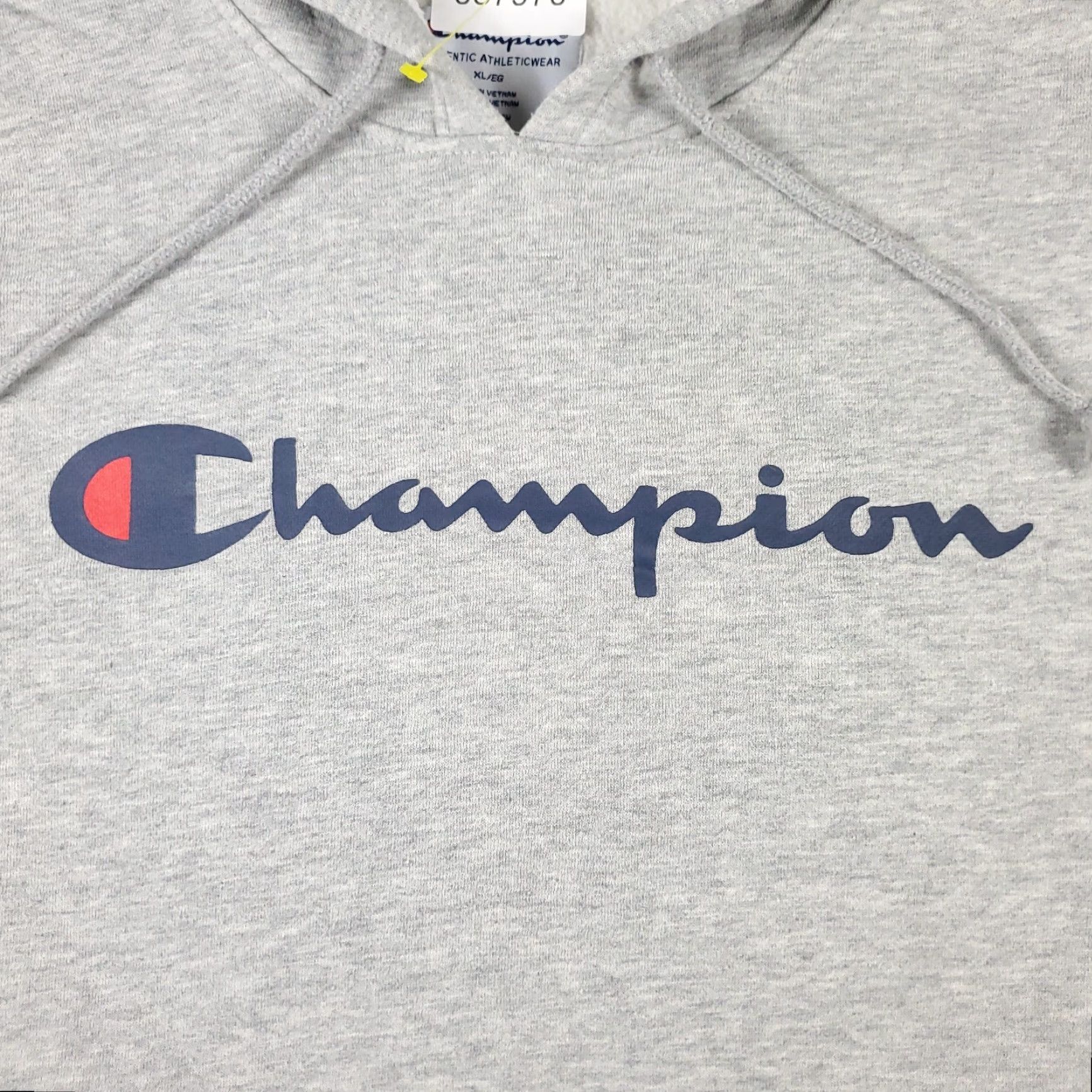 Champion Champion Hoodie Mens XL Gray Casual Pullover Sweatshirt - Mock Neck, Long Sleeve, Adjustable, Sports Size US XL / EU 56 / 4 - 2 Thumbnail