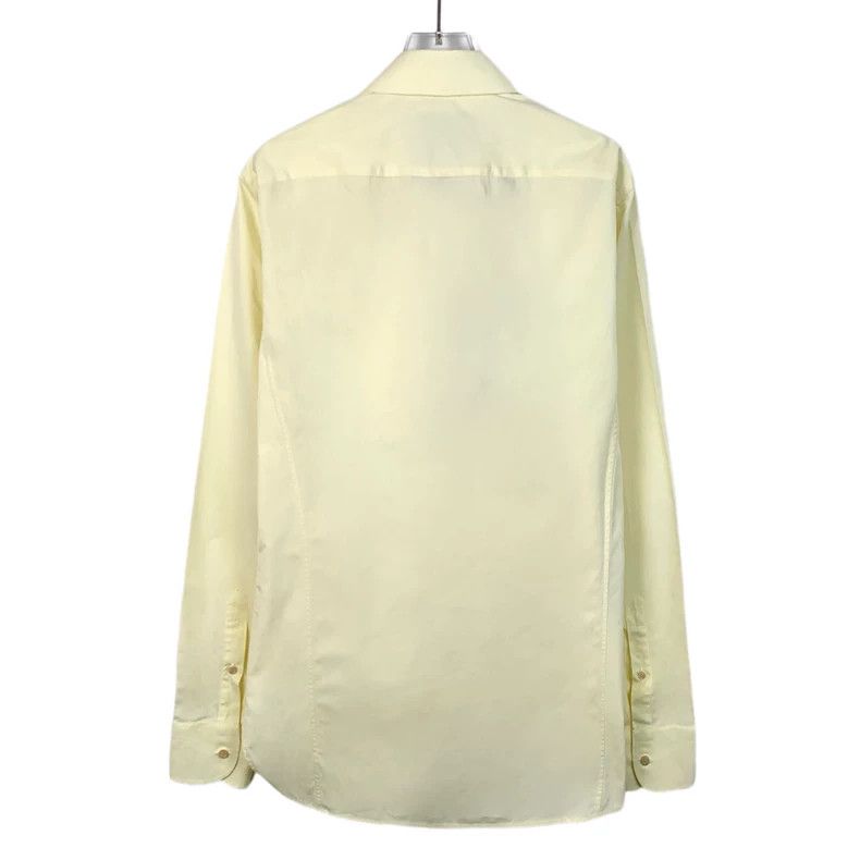 Gucci Gucci Size 38 Light yellow logo embroidered cotton long-sl Size US XS / EU 42 / 0 - 2 Thumbnail