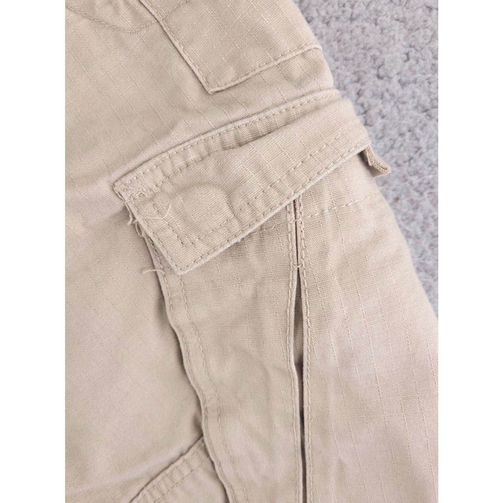 Vintage Guide Gear Pants Mens Cargo Stretch Waist 46 Regular Brown Inseam 28in Straight 43x28 Size US 30 / EU 46 - 4 Thumbnail