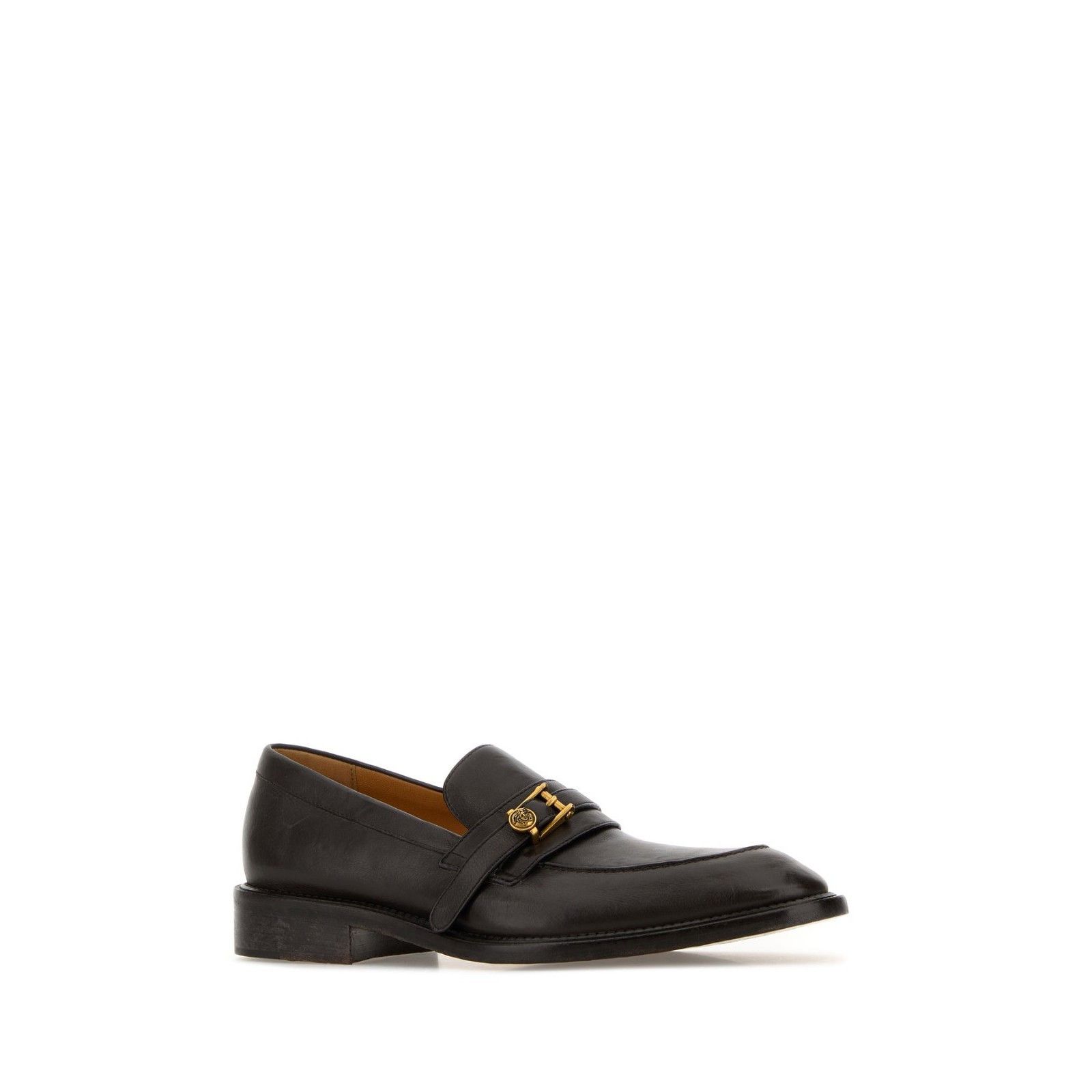 Versace VERSACE Brown Leather Loafers New & Authentic (Men's size:8; Size US 8 / EU 41 - 4 Thumbnail