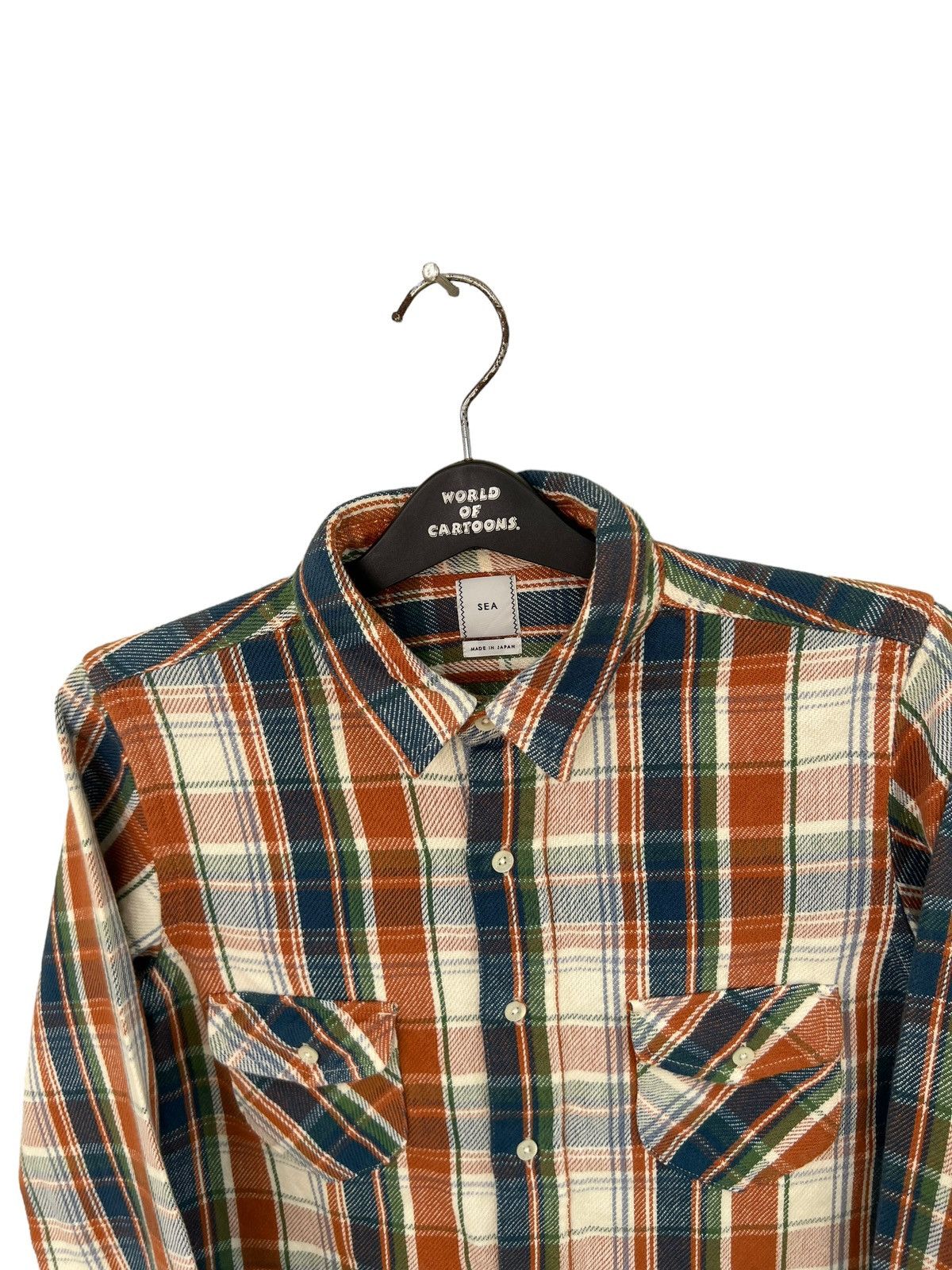 Flannel SEA Made in Japan Double Pocket Gusset Flannel Shirt Size US S / EU 44-46 / 1 - 7 Thumbnail