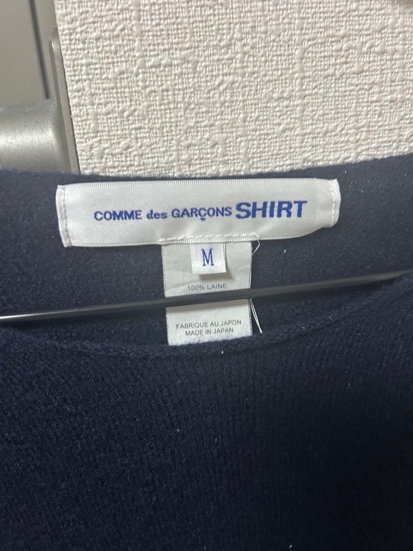 Comme des Garcons SHIRT Dark blue COMME DES GARCONS knit wool Size US S / EU 44-46 / 1 - 3 Thumbnail