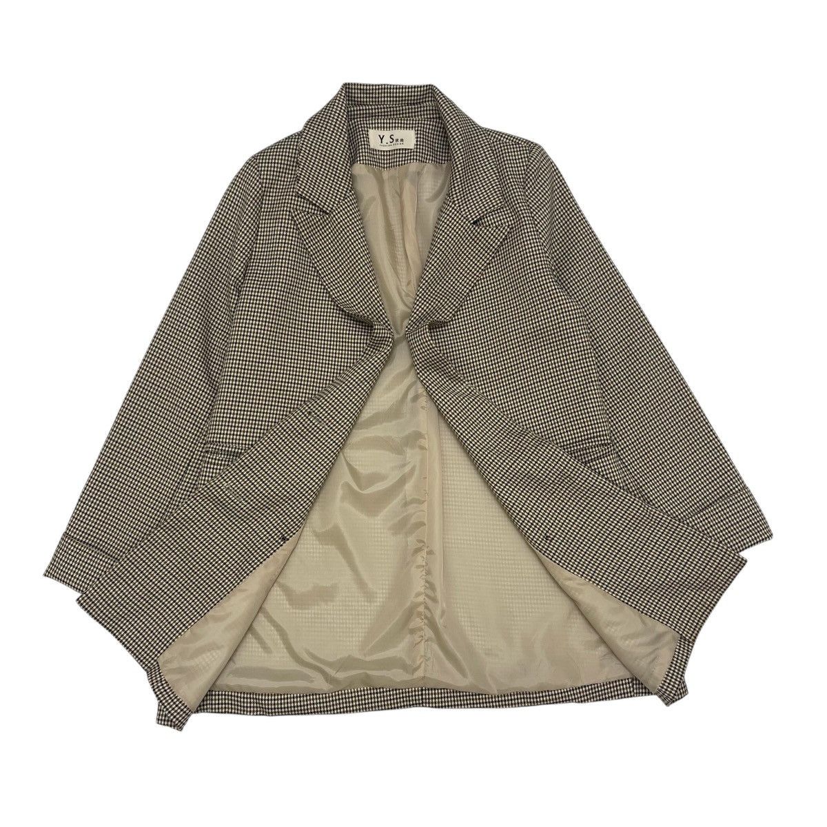 Japanese Brand × Y's × Yohji Yamamoto Y’s Yohji Yamamoto Gingham Jacket Size S / US 4 / IT 40 - 3 Thumbnail