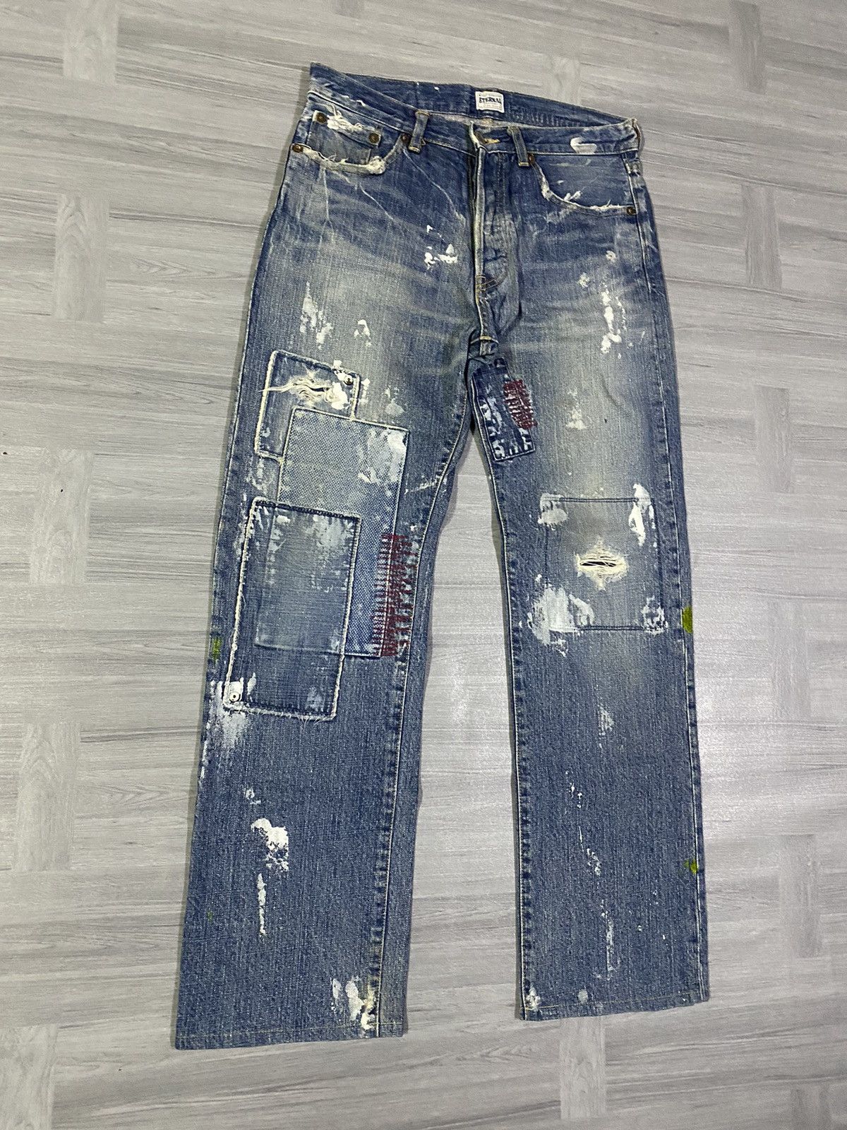 Japanese Brand Designer Eternal Japan Distresed Denim Size US 30 / EU 46 - 3 Thumbnail