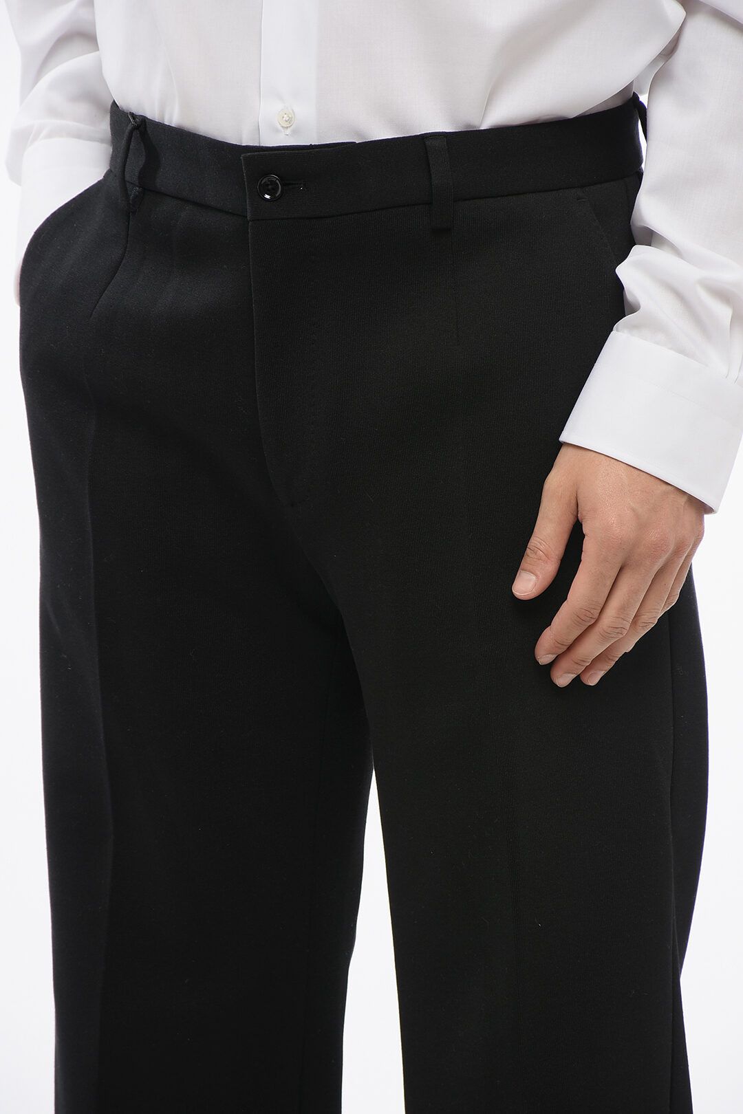 Dolce & Gabbana og1mm0825 Cotton Blend Bootcut Pant in Balck Size US 34 / EU 50 - 2 Thumbnail