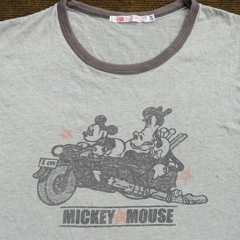 Disney Vintage Uniqlo X mickey mouse ringer tee tshirt Size US M / EU 48-50 / 2 - 2 Thumbnail