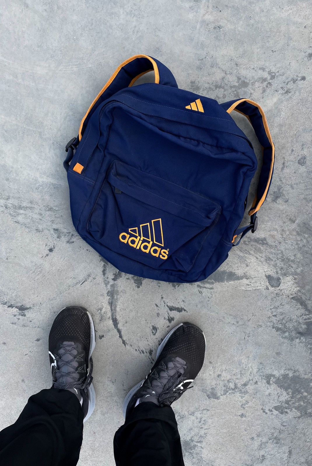 Adidas × Vintage Vintage Adidas Equipment Backpack Embroidered Big Logo Y2K Size ONE SIZE - 1 Thumbnail