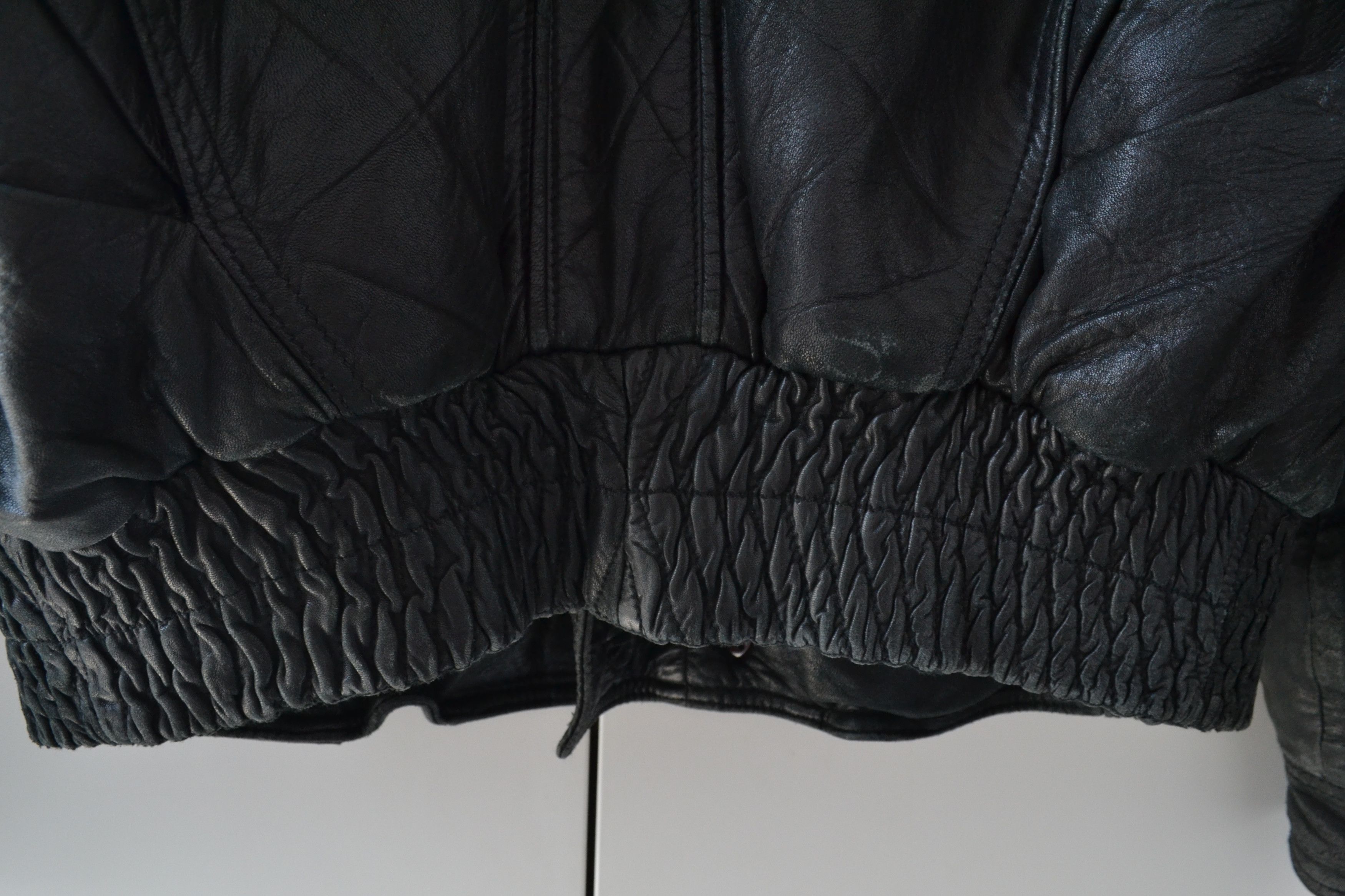 Ruffo Research RUFFO Leather Jacket Black Bomber Vintage 90s RAF SIMONS Size US M / EU 48-50 / 2 - 8 Thumbnail