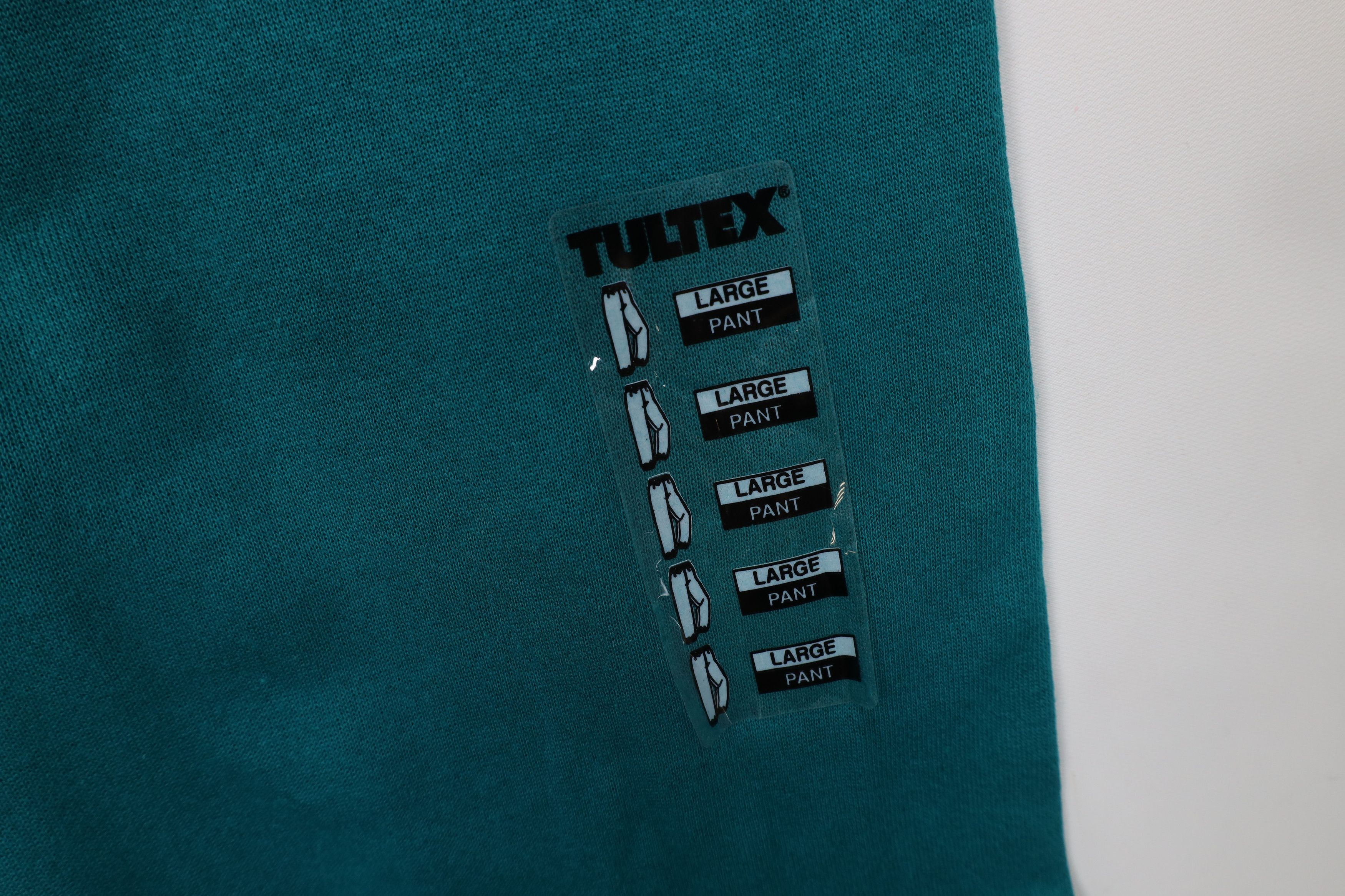 Vintage Deadstock Vintage 90s Streetwear Sweatpants Joggers Teal USA Size 26" / US 2 / IT 38 - 5 Thumbnail