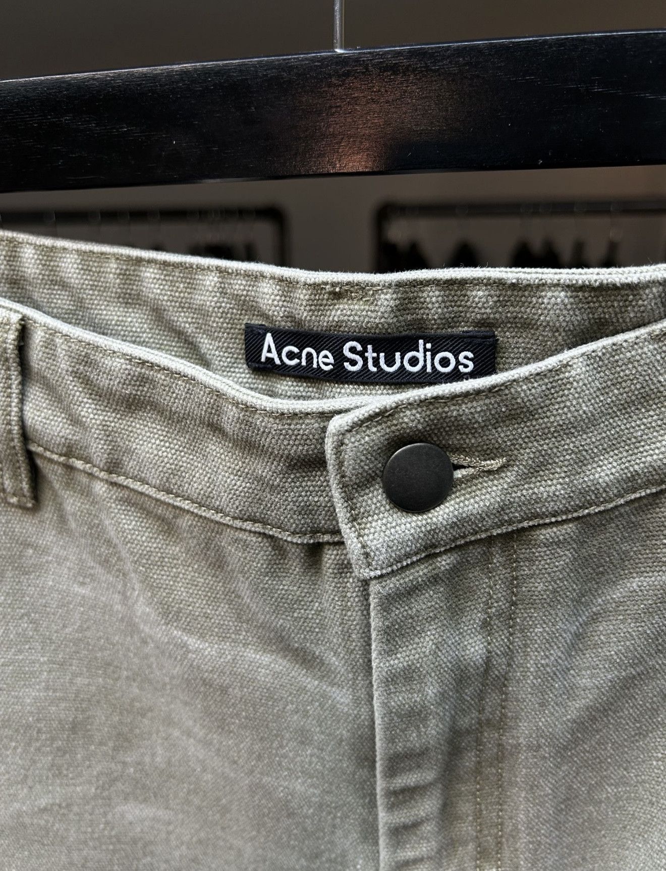 Acne Studios Acne Studios Green Wash Denim Size US 33 - 4 Thumbnail