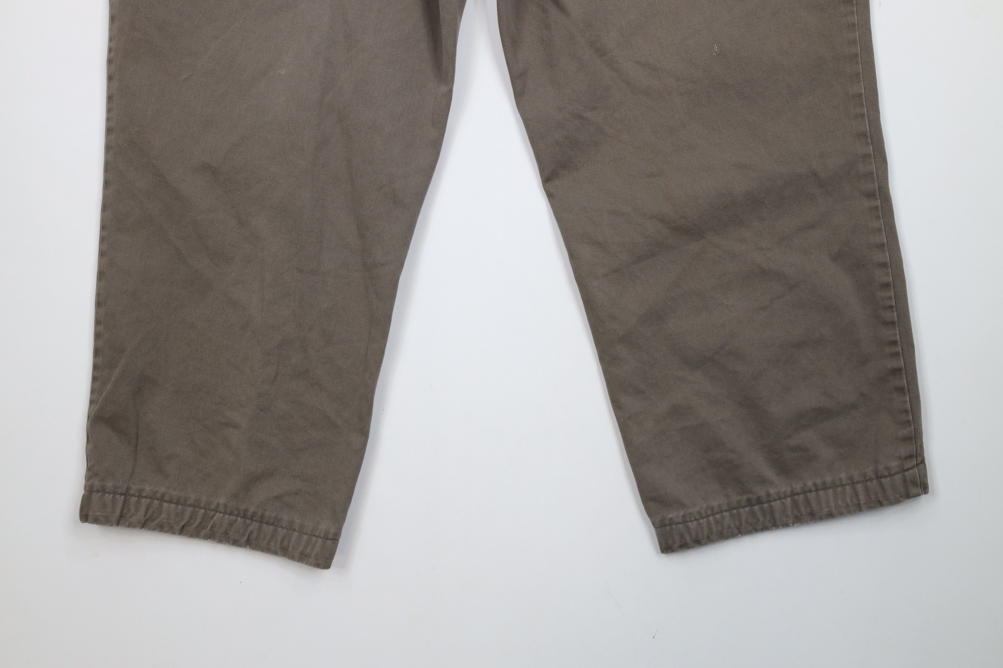 Vintage Vintage 90s Streetwear Wide Leg Cotton Chino Pants Brown Size US 36 / EU 52 - 14 Thumbnail